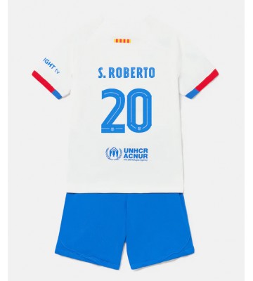 Barcelona Sergi Roberto #20 Replika Babytøj Udebanesæt Børn 2023-24 Kortærmet (+ Korte bukser)